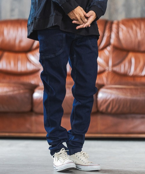 CAMBIO（カンビオ）の「mp9358-Accent Pocket Denim Jodhpurs Pants パンツ（デニムパンツ・メンズ・ブルー/ノンウォッシュ/インディゴブルー・M/S/L）」の8枚目の写真