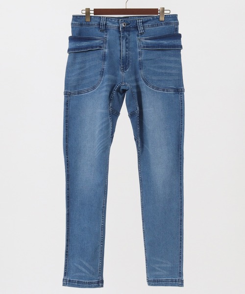 CAMBIO（カンビオ）の「mp9358-Accent Pocket Denim Jodhpurs Pants パンツ（デニムパンツ・メンズ・ブルー/ノンウォッシュ/インディゴブルー・M/S/L）」の17枚目の写真