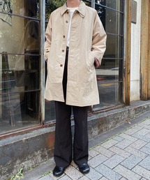 CAL O LINE（キャルオーライン）の「CAL O LINE/キャルオーライン PACKABLE STORM COAT パッカブルコート シンプル 無地 撥水 軽量（ステンカラーコート・メンズ）」