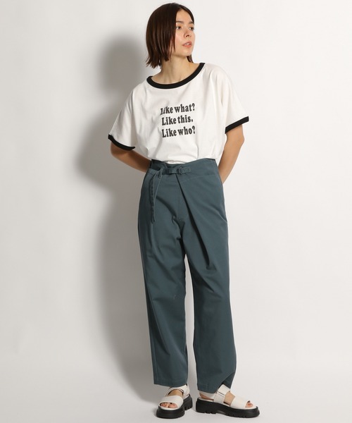 niko and...(ニコアンド)の「リンガーワイドアソートTシャツ(Tシャツ/カットソー・レディース・オフホワイト/イエロー/グリーン/チャコール/ライトイエロー/セージグリーン・FREE)」の21枚目の写真