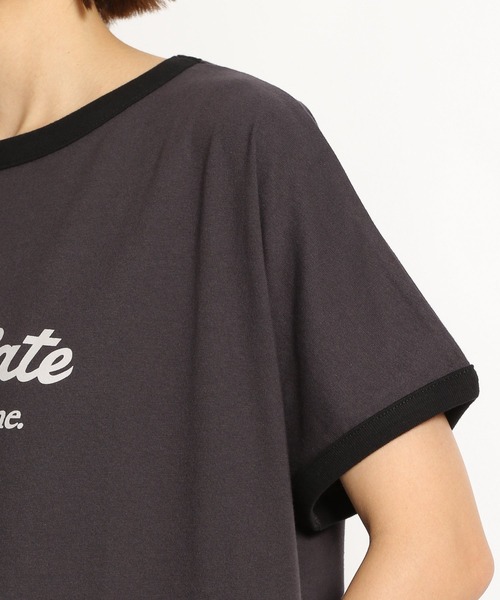 niko and（ニコアンド）の「リンガーワイドアソートTシャツ