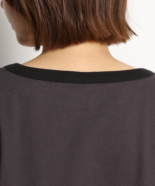 niko and...(ニコアンド)の「リンガーワイドアソートTシャツ(Tシャツ/カットソー・レディース・オフホワイト/イエロー/グリーン/チャコール/ライトイエロー/セージグリーン・FREE)」の12枚目の写真