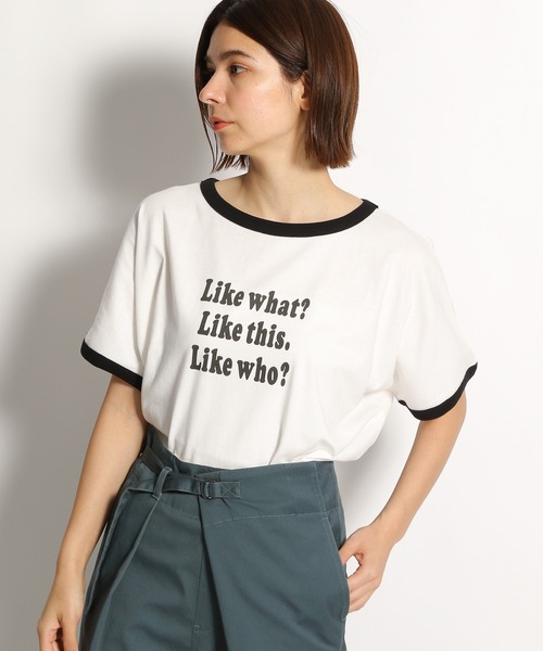 niko and...(ニコアンド)の「リンガーワイドアソートTシャツ(Tシャツ/カットソー・レディース・オフホワイト/イエロー/グリーン/チャコール/ライトイエロー/セージグリーン・FREE)」の18枚目の写真