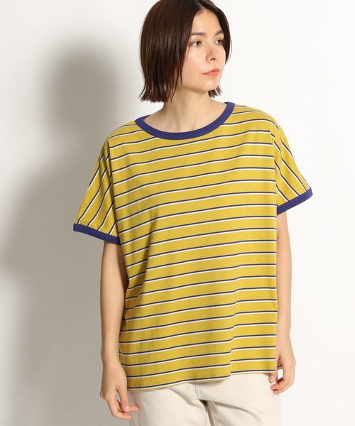 niko and...(ニコアンド)の「リンガーワイドアソートTシャツ(Tシャツ/カットソー・レディース・オフホワイト/イエロー/グリーン/チャコール/ライトイエロー/セージグリーン・FREE)」の15枚目の写真