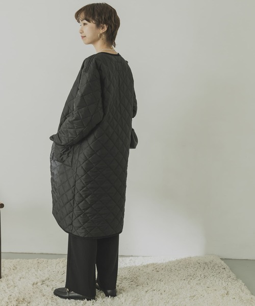 Traditional Weatherwear（トラディショナルウェザーウェア）の「『一部WEB限定サイズ/別注』Traditional Weatherwear ARKLEY LONG（ダウンジャケット/コート・レディース・ブラック/カーキ/アイボリー・34/32）」の19枚目の写真