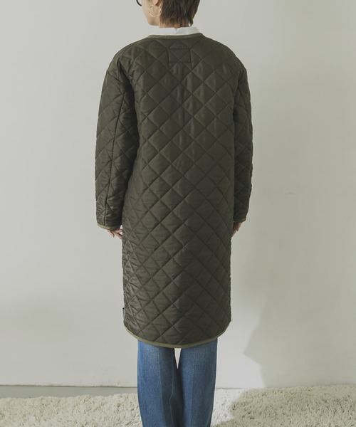 Traditional Weatherwear（トラディショナルウェザーウェア）の「『一部WEB限定サイズ/別注』Traditional Weatherwear ARKLEY LONG（ダウンジャケット/コート・レディース・ブラック/カーキ/アイボリー・34/32）」の14枚目の写真