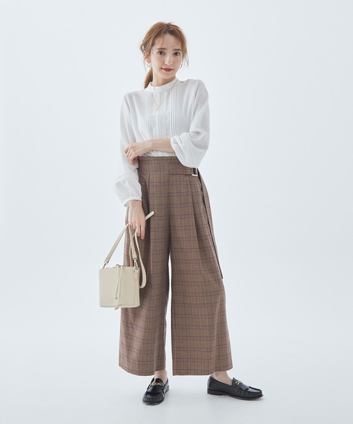 Fabulous Angela(ファビュラスアンジェラ)の「レースピンタックブラウス(シャツ/ブラウス・レディース・ブラック/オフホワイト/ブラウン・FREE)」の8枚目の写真