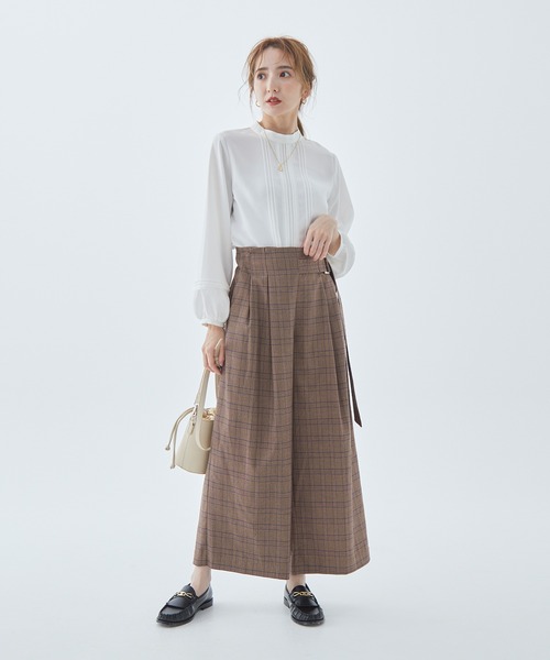 Fabulous Angela(ファビュラスアンジェラ)の「レースピンタックブラウス(シャツ/ブラウス・レディース・ブラック/オフホワイト/ブラウン・FREE)」の9枚目の写真