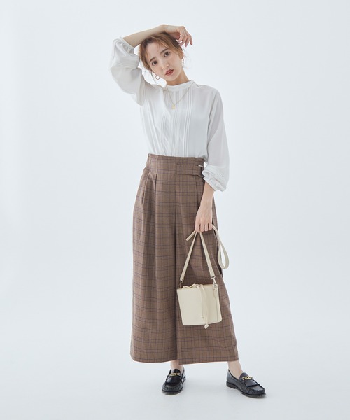 Fabulous Angela(ファビュラスアンジェラ)の「レースピンタックブラウス(シャツ/ブラウス・レディース・ブラック/オフホワイト/ブラウン・FREE)」の12枚目の写真