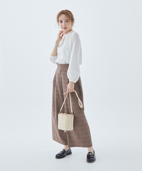 Fabulous Angela(ファビュラスアンジェラ)の「レースピンタックブラウス(シャツ/ブラウス・レディース・ブラック/オフホワイト/ブラウン・FREE)」の15枚目の写真