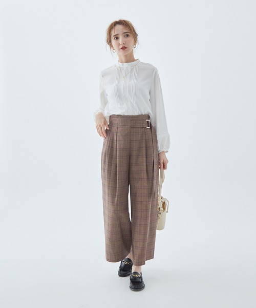 Fabulous Angela(ファビュラスアンジェラ)の「レースピンタックブラウス(シャツ/ブラウス・レディース・ブラック/オフホワイト/ブラウン・FREE)」の22枚目の写真