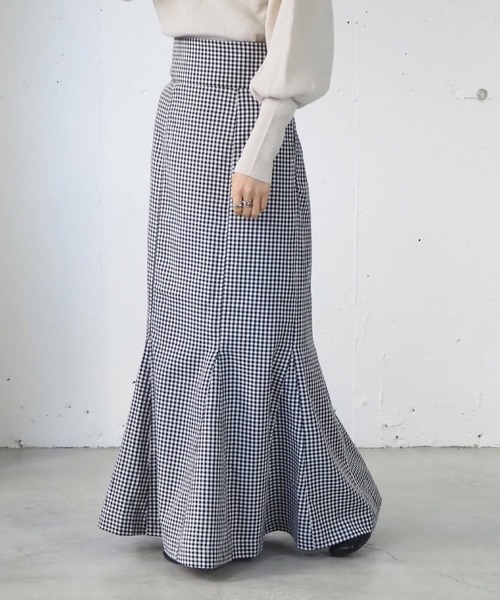 tiptop（ティップトップ）の「マーメイドスカート（スカート・レディース・ブラック/ライトベージュ/A/ブラウン/ブラック系その他2/ブルー/B/アイボリー/ブラック系その他/D/C/E/F/G・FREE）」の9枚目の写真