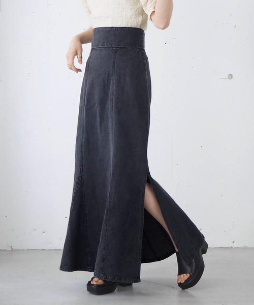 tiptop（ティップトップ）の「マーメイドスカート（スカート・レディース・ブラック/ライトベージュ/A/ブラウン/ブラック系その他2/ブルー/B/アイボリー/ブラック系その他/D/C/E/F/G・FREE）」の12枚目の写真