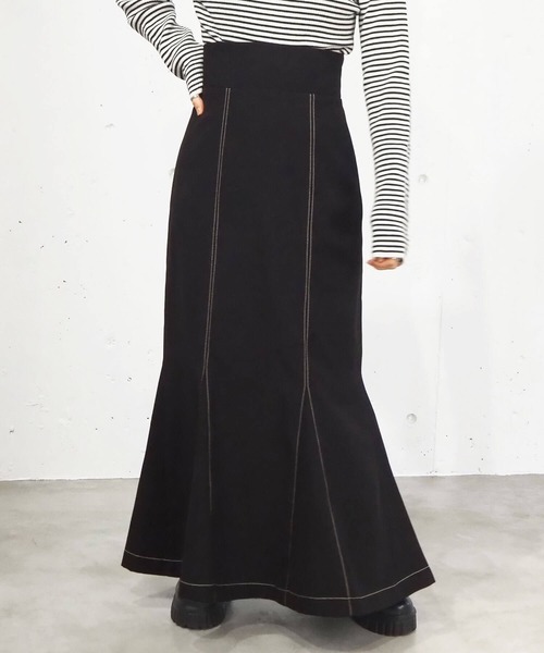 tiptop（ティップトップ）の「マーメイドスカート（スカート・レディース・ブラック/ライトベージュ/A/ブラウン/ブラック系その他2/ブルー/B/アイボリー/ブラック系その他/D/C/E/F/G・FREE）」の13枚目の写真