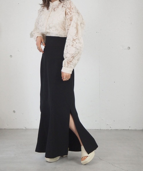 tiptop（ティップトップ）の「マーメイドスカート（スカート・レディース・ブラック/ライトベージュ/A/ブラウン/ブラック系その他2/ブルー/B/アイボリー/ブラック系その他/D/C/E/F/G・FREE）」の19枚目の写真