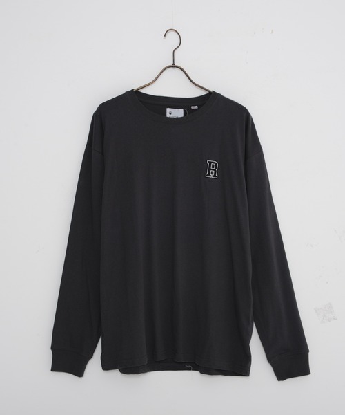 JEANS MATE(ジーンズメイト)の「USAコットン100%使用バック刺繍ロンT ワンポイントロゴTシャツ(Tシャツ/カットソー・メンズ・ホワイト/ダークグリーン/ベージュ/スミクロ・MEDIUM/LARGE/X-LARGE)」の19枚目の写真