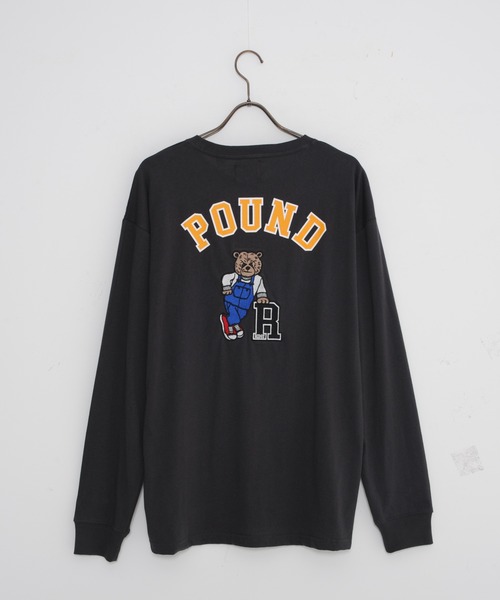 JEANS MATE(ジーンズメイト)の「USAコットン100%使用バック刺繍ロンT ワンポイントロゴTシャツ(Tシャツ/カットソー・メンズ・ホワイト/ダークグリーン/ベージュ/スミクロ・MEDIUM/LARGE/X-LARGE)」の18枚目の写真