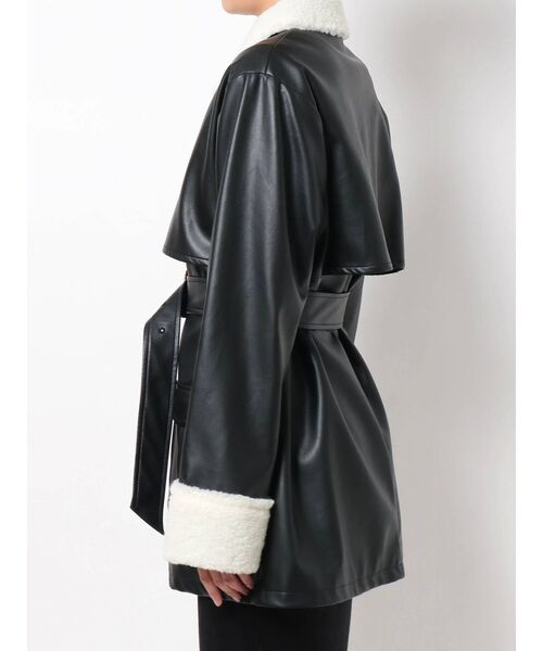 RESEXXY（リゼクシー）の「フェイクレザーミディコート（その他アウター・レディース・ブラック/モカ・FREE）」の20枚目の写真