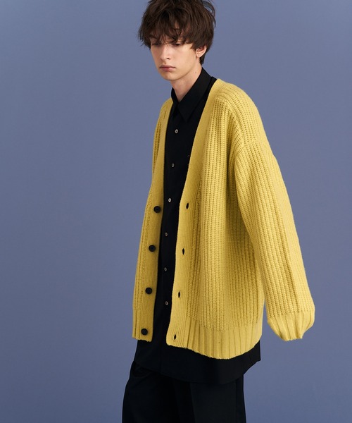UP START（アップスタート）の「RELAX KNIT CARDIGAN（カーディガン/ボレロ・メンズ・ブラック/イエロー/オフホワイト・FREE）」の3枚目の写真