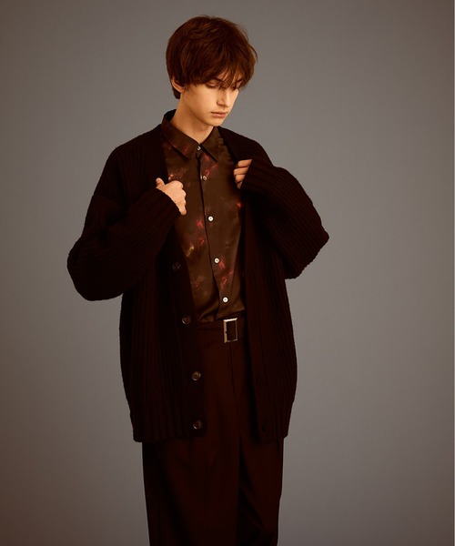 UP START（アップスタート）の「RELAX KNIT CARDIGAN（カーディガン/ボレロ・メンズ・ブラック/イエロー/オフホワイト・FREE）」の2枚目の写真