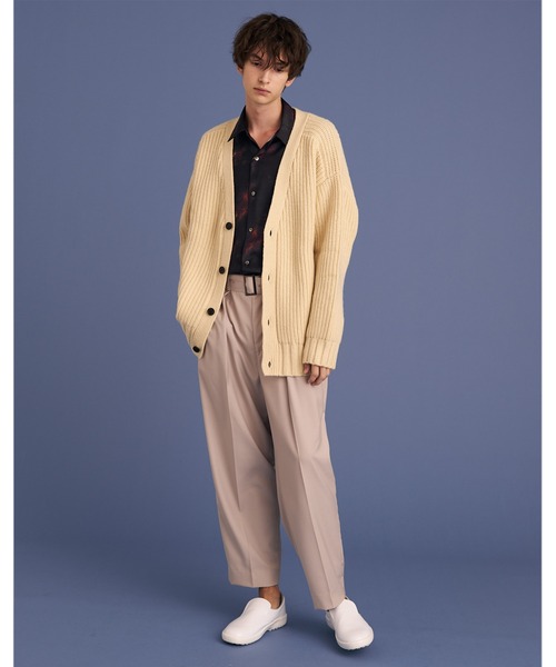 UP START（アップスタート）の「RELAX KNIT CARDIGAN（カーディガン/ボレロ・メンズ・ブラック/イエロー/オフホワイト・FREE）」の6枚目の写真