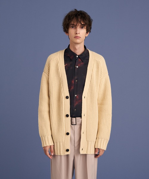 UP START（アップスタート）の「RELAX KNIT CARDIGAN（カーディガン/ボレロ・メンズ・ブラック/イエロー/オフホワイト・FREE）」の9枚目の写真