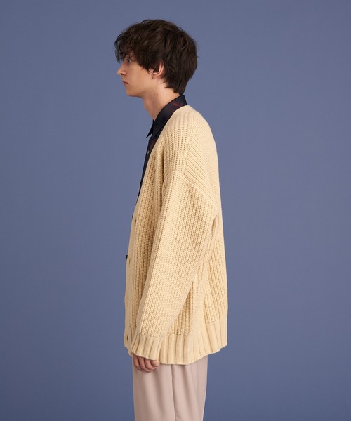 UP START（アップスタート）の「RELAX KNIT CARDIGAN（カーディガン/ボレロ・メンズ・ブラック/イエロー/オフホワイト・FREE）」の11枚目の写真