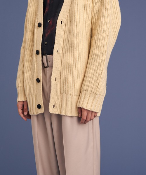 UP START（アップスタート）の「RELAX KNIT CARDIGAN（カーディガン/ボレロ・メンズ・ブラック/イエロー/オフホワイト・FREE）」の15枚目の写真