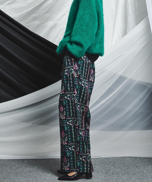 MAISON SPECIAL（メゾンスペシャル）の「《ユニセックスアイテム》インドプリントワイドスラックス 【MAISON SPECIAL/メゾンスペシャル】（その他パンツ・メンズ・オフホワイト/ブラック/ブラック系その他/ブラウン/ネイビー/パープル・0/1/2）」の8枚目の写真