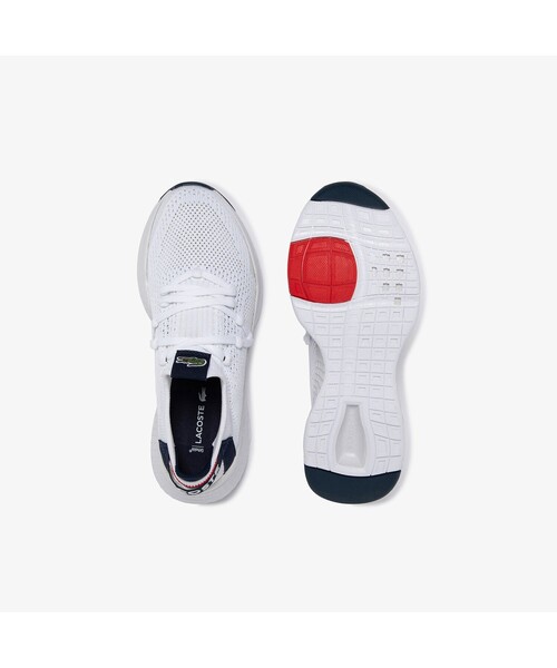 LACOSTE（ラコステ）の「ウィンメンズ COURT-DRIVE KNIT 0121 1（スニーカー・レディース・ホワイト/ホワイト×グリーン・22.5cm/23.5cm/24.5cm/23.0cm/24.0cm）」の6枚目の写真