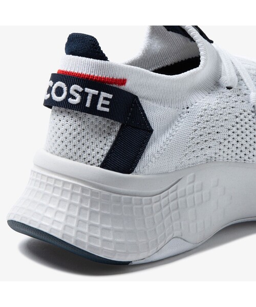 LACOSTE（ラコステ）の「ウィンメンズ COURT-DRIVE KNIT 0121 1（スニーカー・レディース・ホワイト/ホワイト×グリーン・22.5cm/23.5cm/24.5cm/23.0cm/24.0cm）」の3枚目の写真