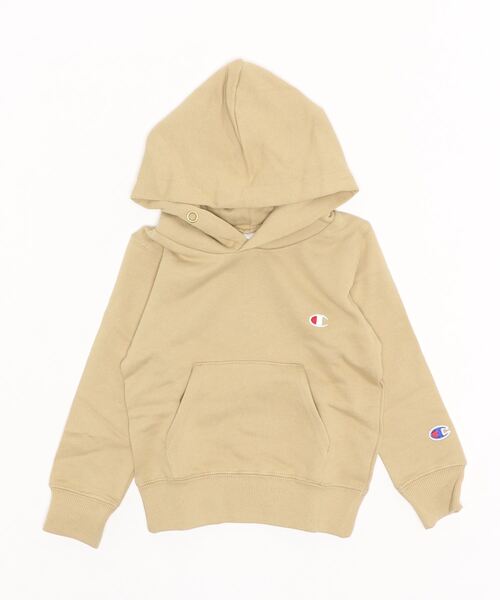 Champion（チャンピオン）の「【WEB限定】Champion/ チャンピオン KIDS HOODED SWEAT（スウェット・キッズ・チャコールグレー/ブラック/ベージュ/グレー・100/110/120/130/140/150）」の4枚目の写真