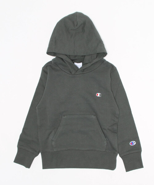 Champion（チャンピオン）の「【WEB限定】Champion/ チャンピオン KIDS HOODED SWEAT（スウェット・キッズ・チャコールグレー/ブラック/ベージュ/グレー・100/110/120/130/140/150）」の3枚目の写真