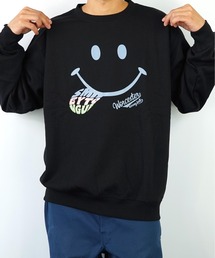 【GROOVY STORE】あったか裏起毛スマイルトレーナー