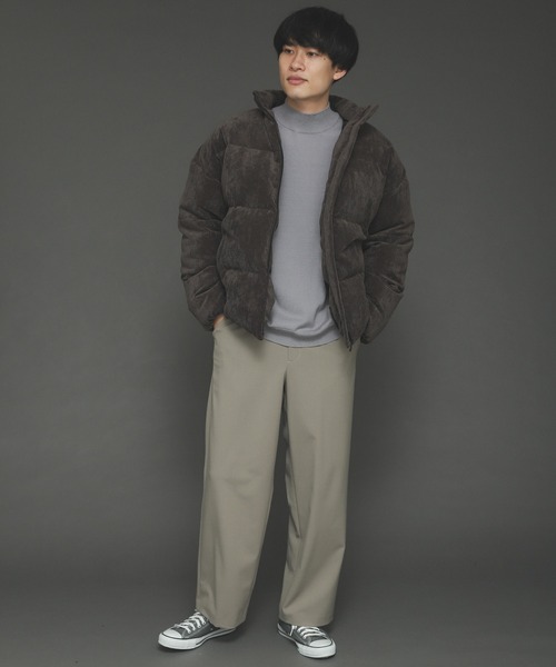 SENSE OF PLACE by URBAN RESEARCH(センスオブプレイスバイアーバンリサーチ)の「グリーンダウンコーデュロイジャケット(ダウンジャケット/コート・メンズ・ブラウン/ライトベージュ・MEDIUM/LARGE)」の13枚目の写真