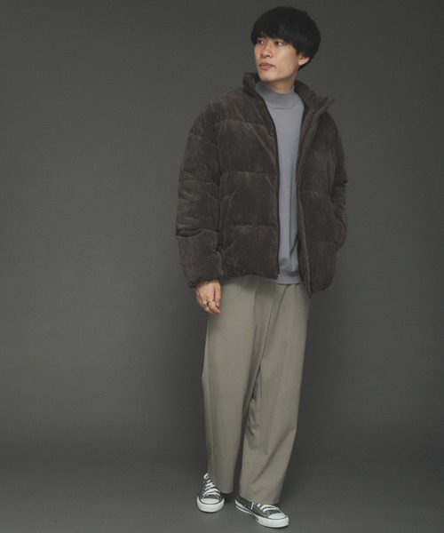 SENSE OF PLACE by URBAN RESEARCH(センスオブプレイスバイアーバンリサーチ)の「グリーンダウンコーデュロイジャケット(ダウンジャケット/コート・メンズ・ブラウン/ライトベージュ・MEDIUM/LARGE)」の22枚目の写真