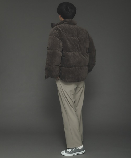 SENSE OF PLACE by URBAN RESEARCH(センスオブプレイスバイアーバンリサーチ)の「グリーンダウンコーデュロイジャケット(ダウンジャケット/コート・メンズ・ブラウン/ライトベージュ・MEDIUM/LARGE)」の19枚目の写真