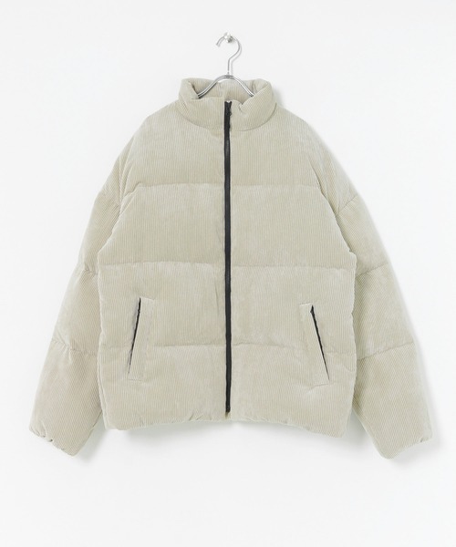 SENSE OF PLACE by URBAN RESEARCH(センスオブプレイスバイアーバンリサーチ)の「グリーンダウンコーデュロイジャケット(ダウンジャケット/コート・メンズ・ブラウン/ライトベージュ・MEDIUM/LARGE)」の14枚目の写真