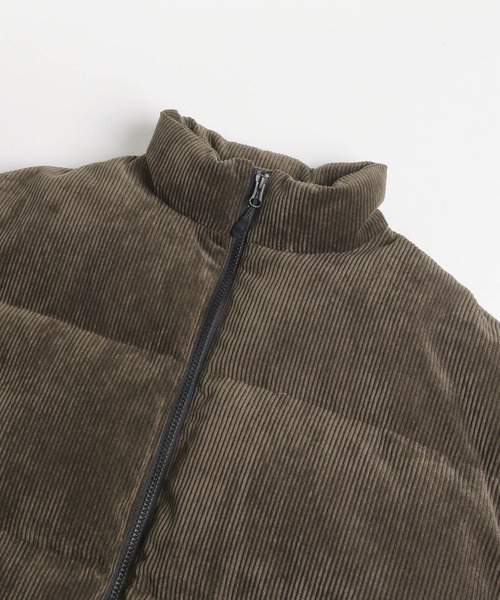 SENSE OF PLACE by URBAN RESEARCH(センスオブプレイスバイアーバンリサーチ)の「グリーンダウンコーデュロイジャケット(ダウンジャケット/コート・メンズ・ブラウン/ライトベージュ・MEDIUM/LARGE)」の5枚目の写真
