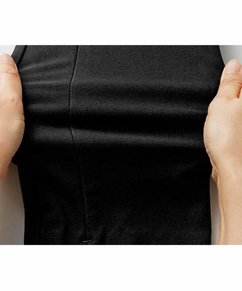 IEDIT（イディット）の「ＩＥＤＩＴ　いつもキレイな黒が続く　純黒スマートパンツ〈ブラック〉（その他パンツ・レディース・ブラック・LARGE/X-LARGE/XX-LARGE/XXX-LARGE/SMALL/MEDIUM）」の4枚目の写真