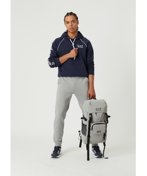 EMPORIO ARMANI EA7（エンポリオアルマーニイーエーセブン）の「【エンポリオ アルマーニ EA7】TRAIN LOGO SERIES ロゴテープ ジョガーパンツ（チノパンツ・メンズ・ブラック/グレー・SMALL/X-SMALL/LARGE/MEDIUM/X-LARGE）」の12枚目の写真