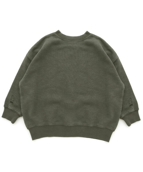 BREEZE（ブリーズ）の「ガーメントダイポケットトレーナー（スウェット・キッズ・レッド/ライム/ブルー/チャコール・110/120/130/140/150/100/90）」の7枚目の写真