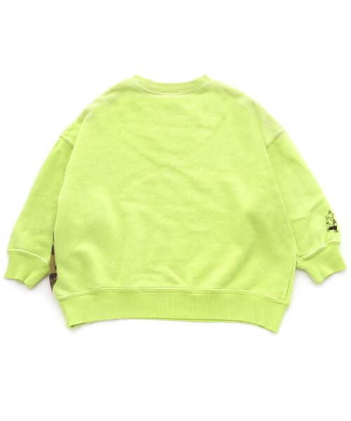 BREEZE（ブリーズ）の「ガーメントダイポケットトレーナー（スウェット・キッズ・レッド/ライム/ブルー/チャコール・110/120/130/140/150/100/90）」の8枚目の写真