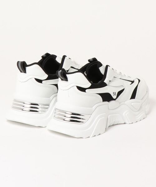 Shoes in Closet（シューズインクローゼット）の「厚底 ボリュームソール ダッドスニーカー 95（スニーカー・レディース・ブラック/ホワイト/ベージュ・S/LL/L/M/#5/XS/#4）」の13枚目の写真