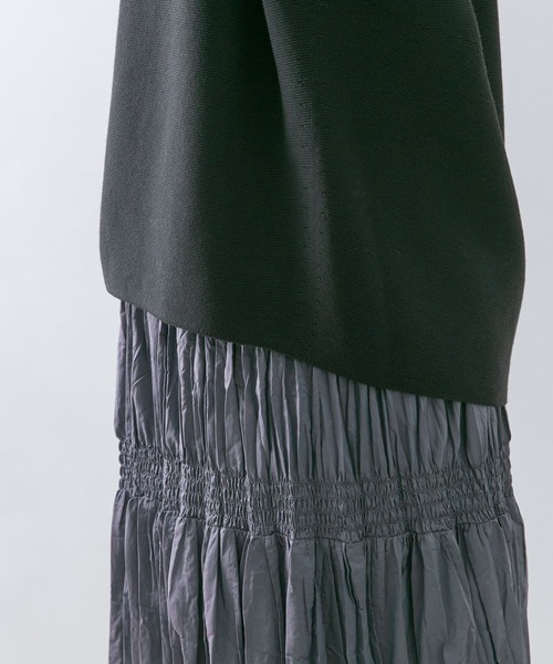 URBAN RESEARCH ROSSO（アーバンリサーチロッソ）の「ウールガーターホールボリュームニット（ニット/セーター・レディース・グリーン系その他/オフホワイト/チャコールグレー・FREE）」の19枚目の写真