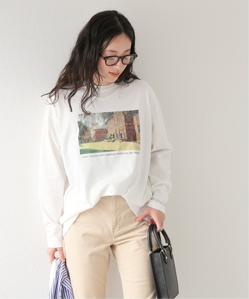 JOURNAL STANDARD relume(ジャーナルスタンダード レリューム)の「フォトプリントロングスリーブTEE(Tシャツ/カットソー・レディース・ホワイト/ホワイト系その他・FREE)」の1枚目の写真