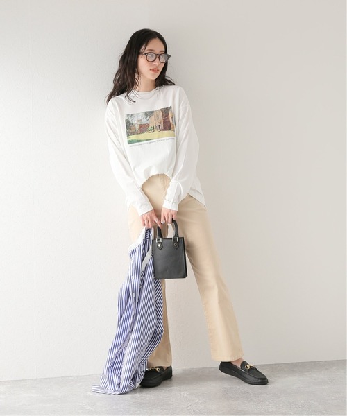 JOURNAL STANDARD relume(ジャーナルスタンダード レリューム)の「フォトプリントロングスリーブTEE(Tシャツ/カットソー・レディース・ホワイト/ホワイト系その他・FREE)」の3枚目の写真