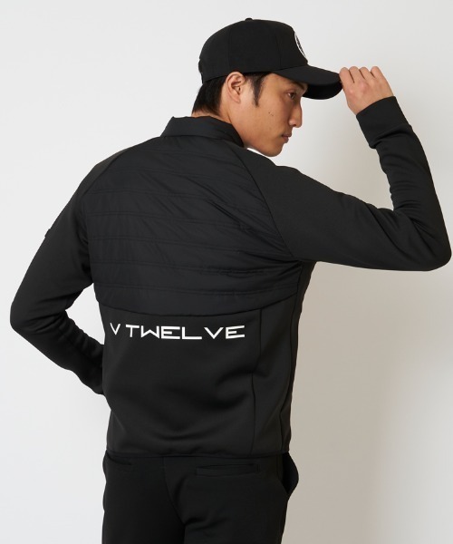 V12(ヴィ トゥエルヴ)の「HYBRID JKT(ブルゾン・メンズ・ブラック/グレー・L/XL/M/XXL/S)」の3枚目の写真