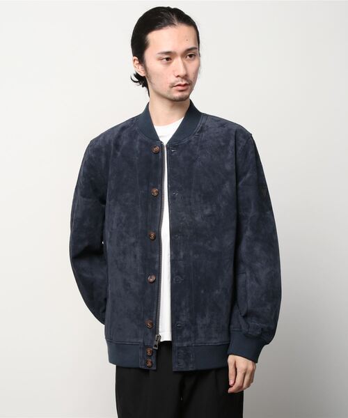 Guess(ゲス)の「Dust Suede Bomber Jacket(その他アウター・メンズ・ネイビー・SMALL/MEDIUM/LARGE/X-LARGE)」の7枚目の写真