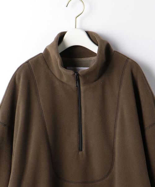 BRACTMENT（ブラクトメント）の「＜BRACTMENT(ブラクトメント)＞BM ハーフジップ フリースワンピース（ワンピース・レディース・モカ/ライトグレー・FREE）」の4枚目の写真